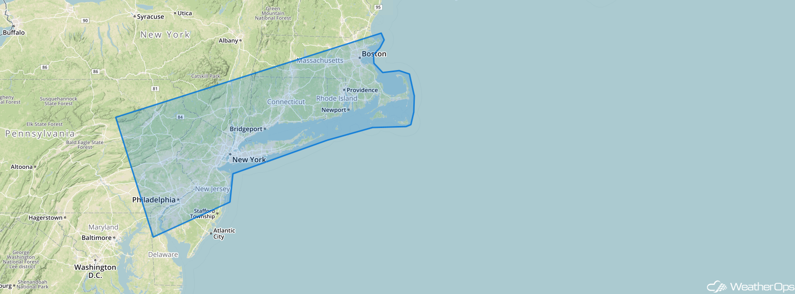 Snow Risk Outline for February 17-18, 2018