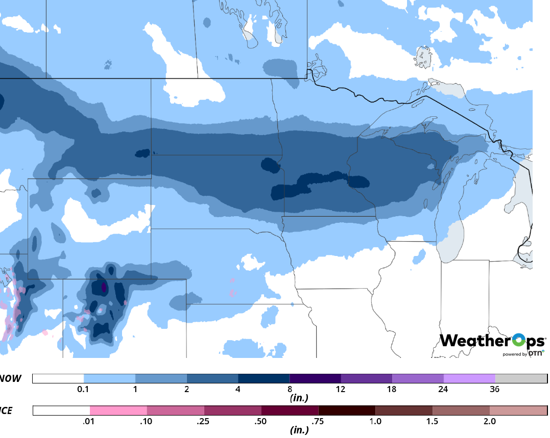 Snow Accumulation for Friday, March 1, 2019