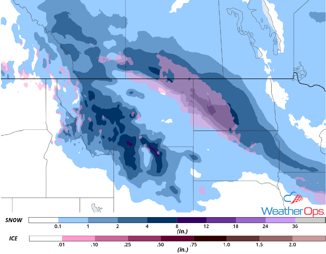 Snow Accumulation for Friday, November 16, 2018