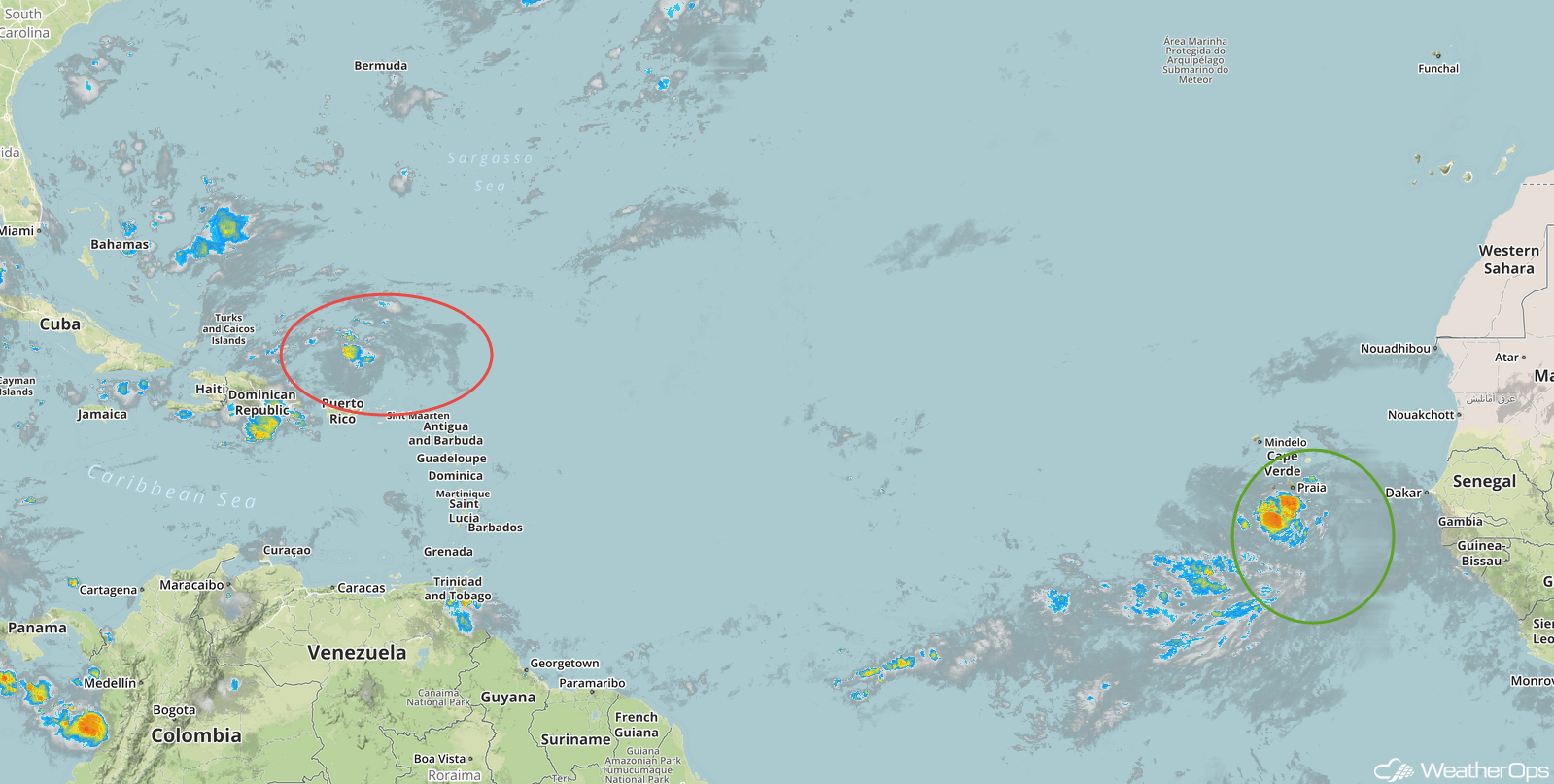 Enhanced Infrared Tropical Satellite 8/31/18
