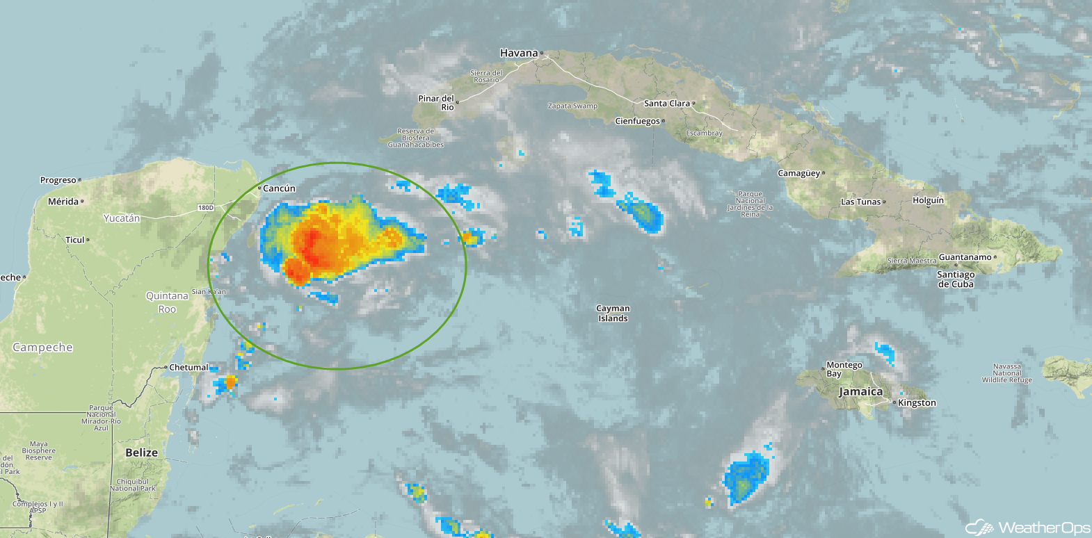 Enhanced Infrared Tropical Satellite 5/23/18