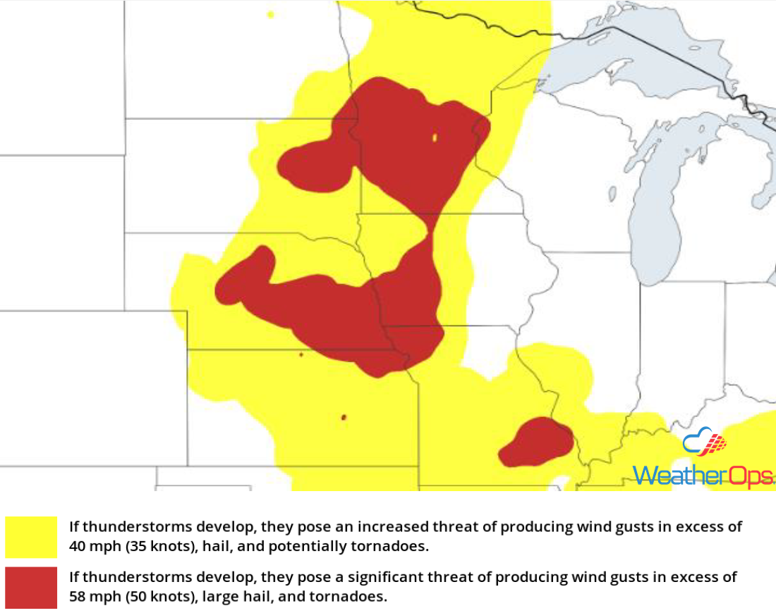 Thunderstorm Risk for Thursday, August 30, 2018