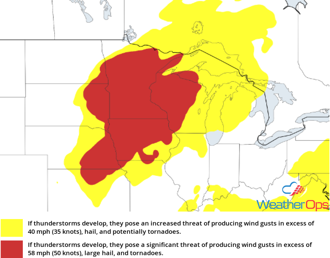Thunderstorm Risk for Friday, August 31, 2018