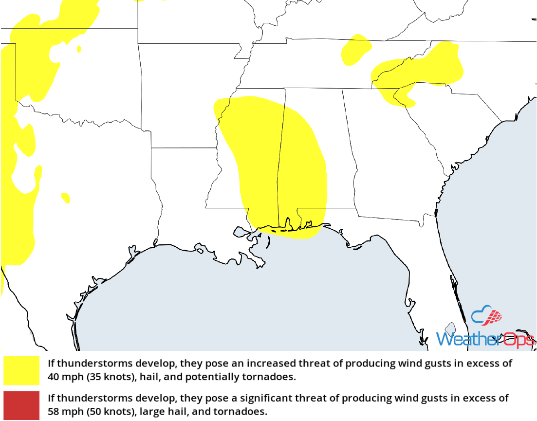 Thunderstorm Risk for Wednesday, September 5, 2018