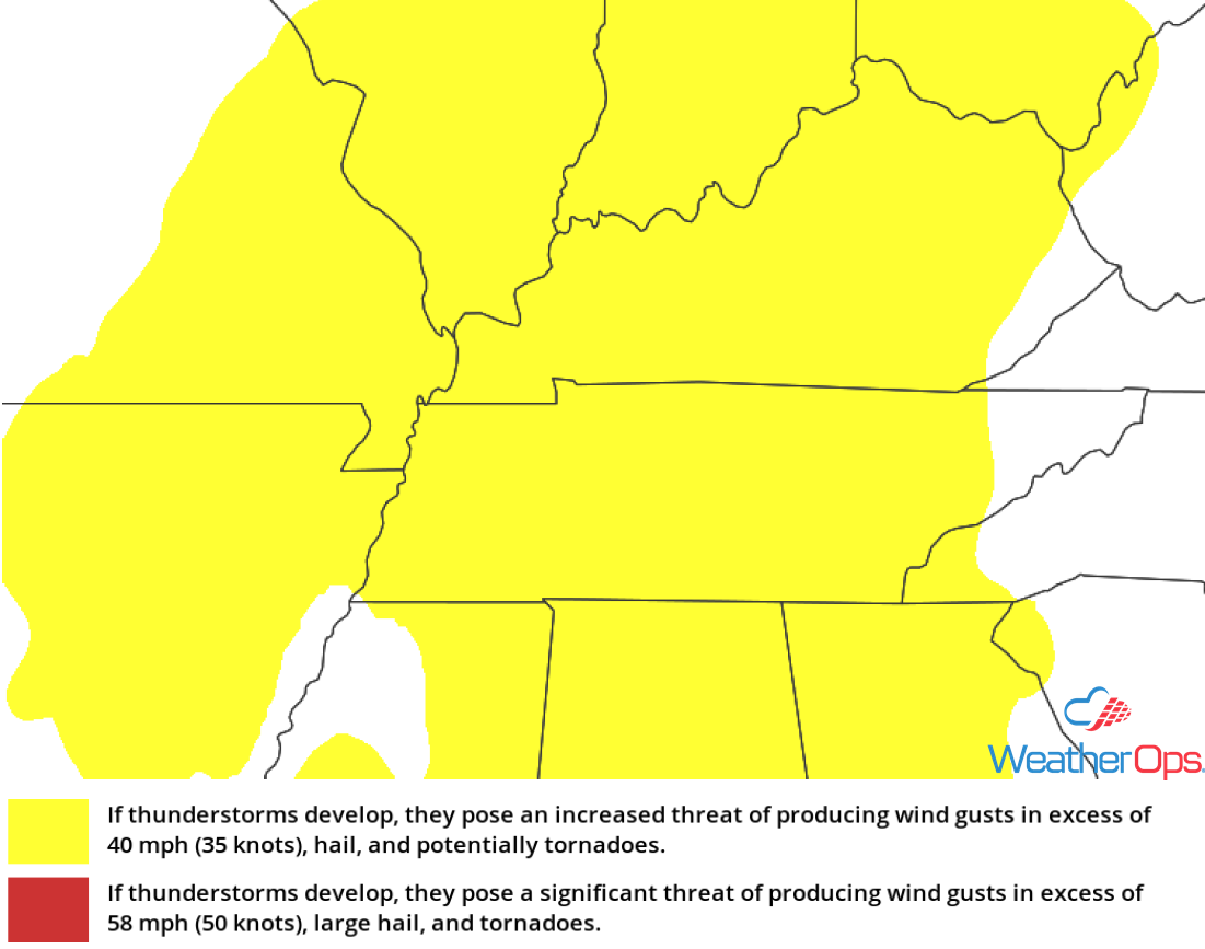 Thunderstorm Risk for Monday, September 24, 2018