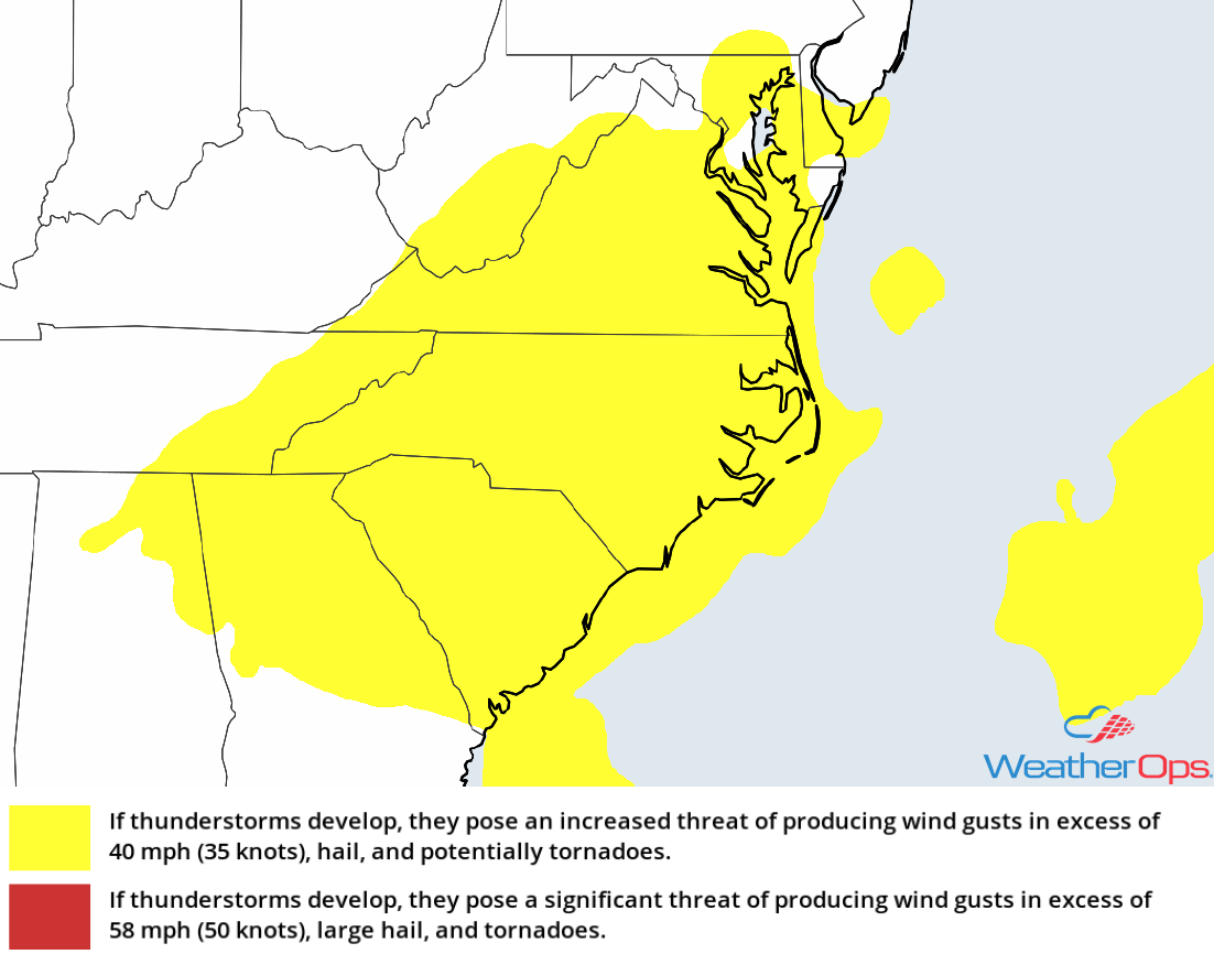 Thunderstorm Risk for Thursday, September 29, 2018