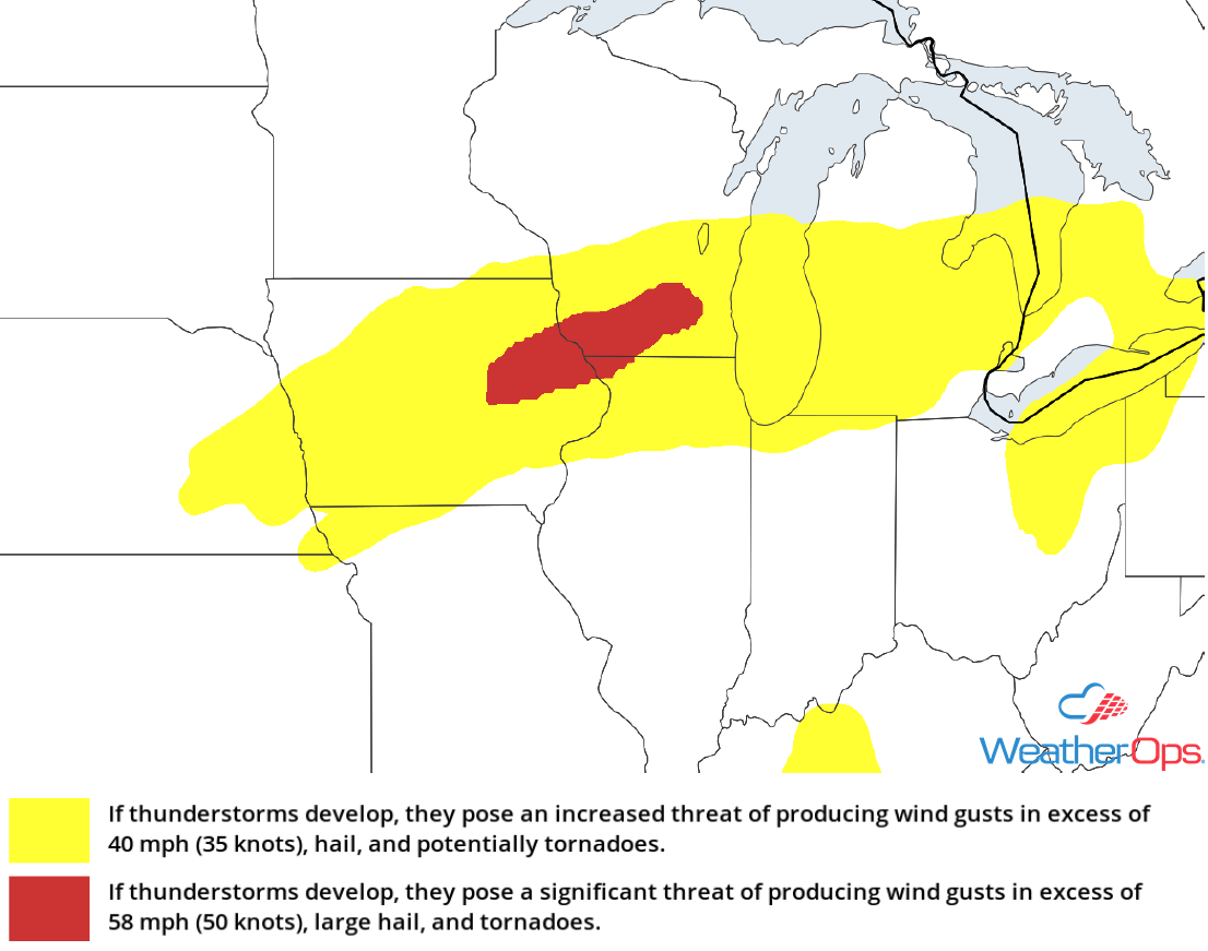 Thunderstorm Risk for Monday, October 1, 2018