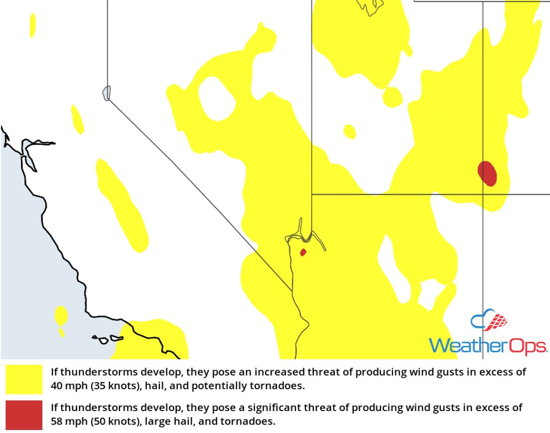 Thunderstorm Risk for Wednesday, October 3, 2018