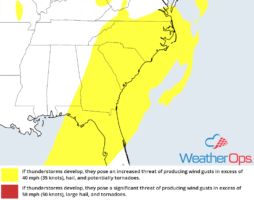 Thunderstorm Risk October 10-11, 2018