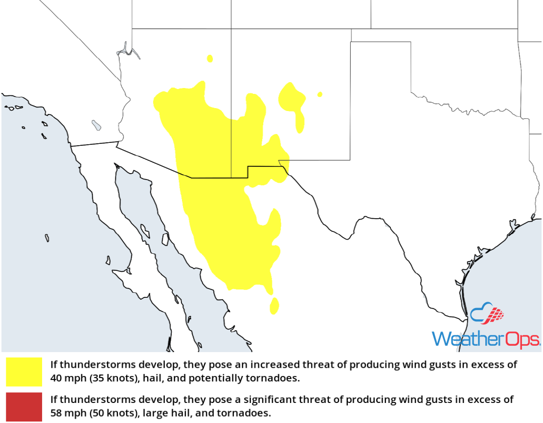 Thunderstorm Risk for Tuesday, October 23, 2018