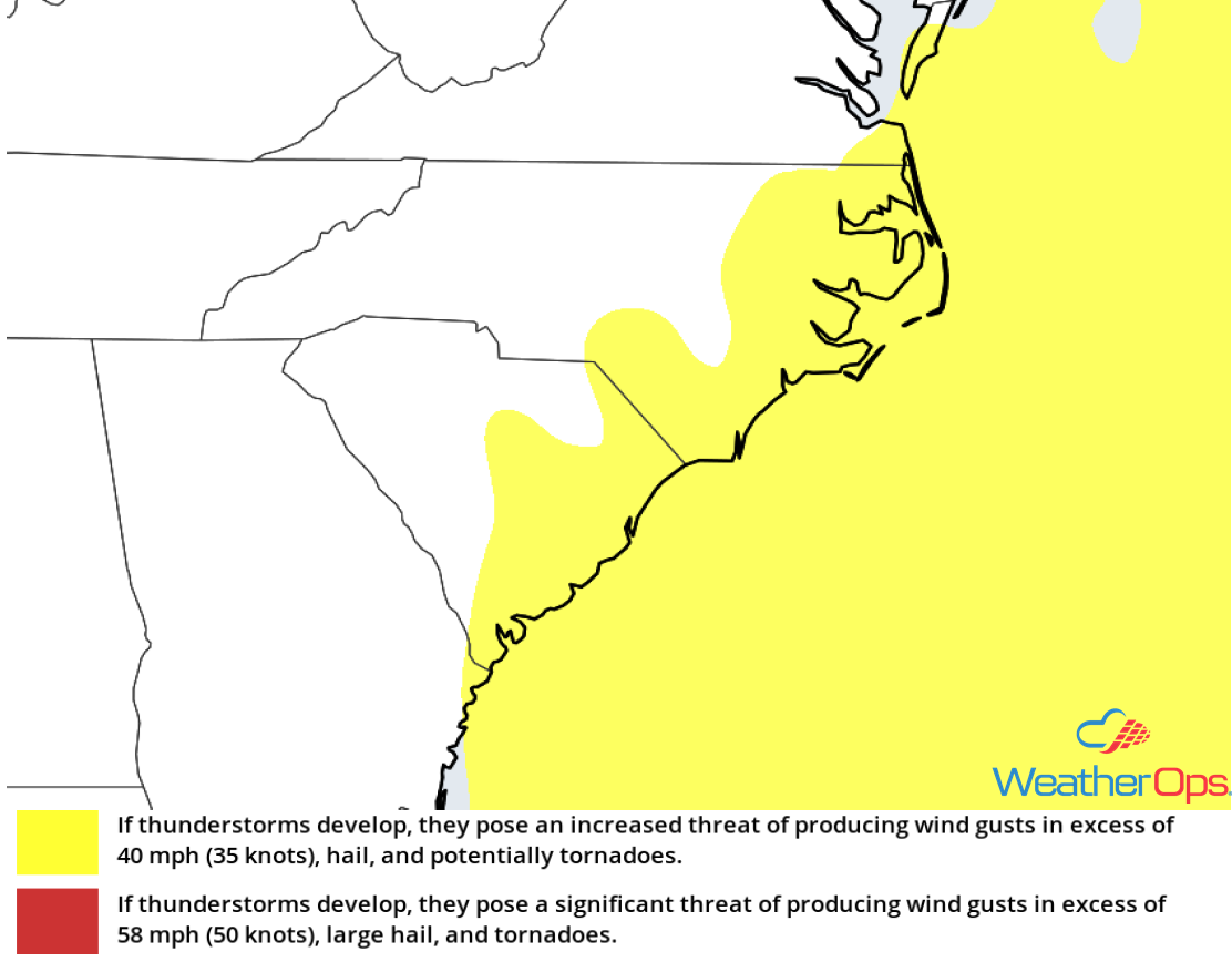 Thunderstorm Risk for Thursday, November 15, 2018
