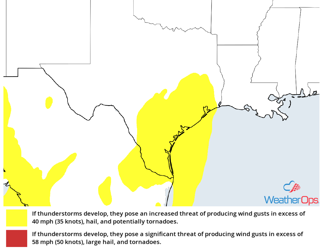 Thunderstorm Risk for Friday, December 7, 2018
