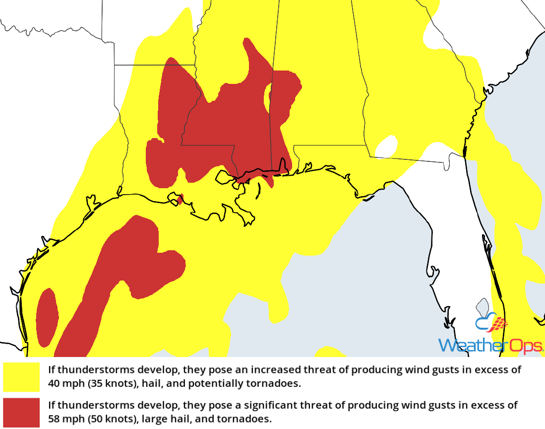 Thunderstorm Risk for Thursday, December 27, 2018
