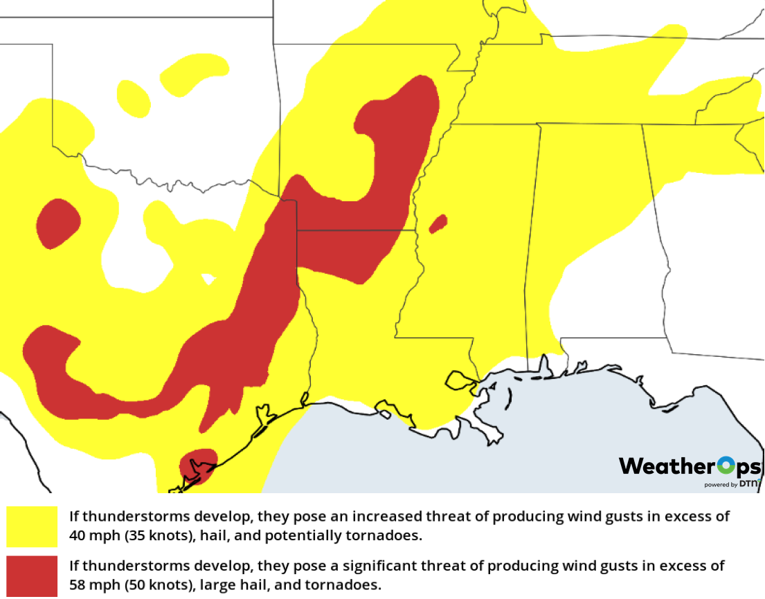 Thunderstorm Risk for Friday, February 22, 2019