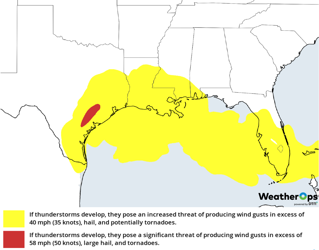 Thunderstorm Risk for Tuesday, February 26, 2019