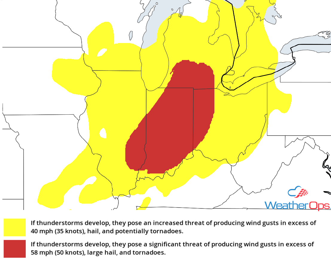 Thunderstorm Risk for Wednesday, May 9, 2018