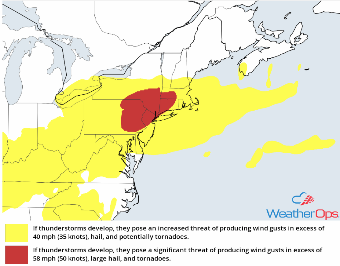 Thunderstorm Risk for Tuesday, May 15, 2018