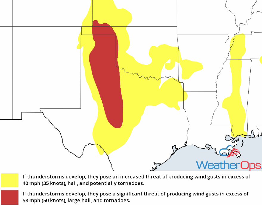 Thunderstorm Risk for Wednesday, May 16, 2018