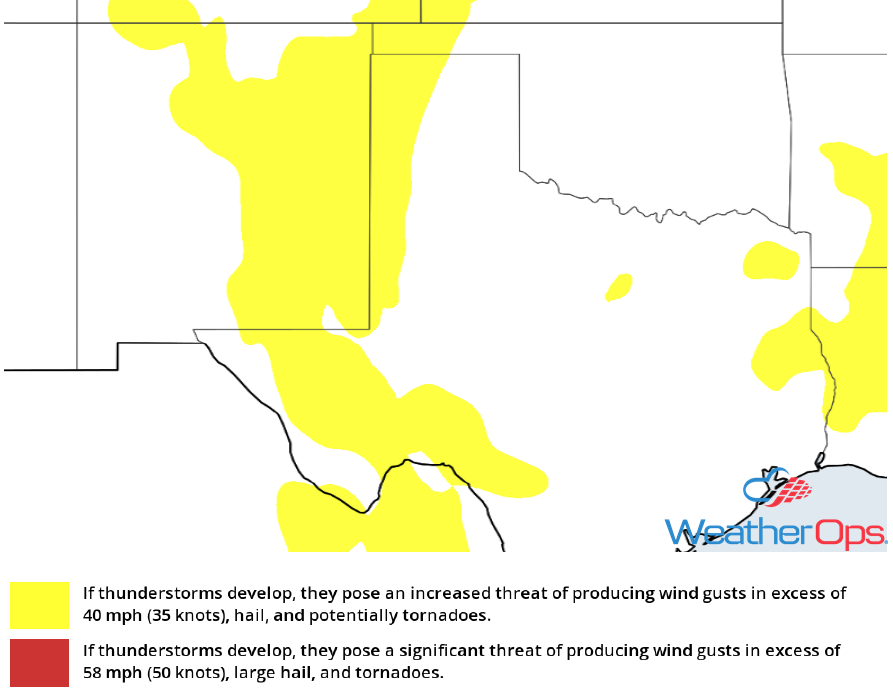 Thunderstorm Risk for Tuesday, May 22, 2018