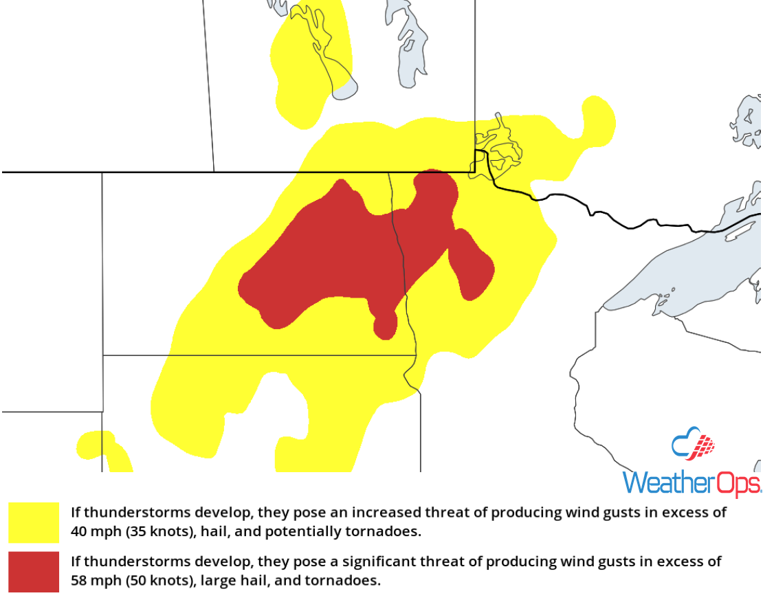 Thunderstorm Risk for Tuesday, June 5, 2018