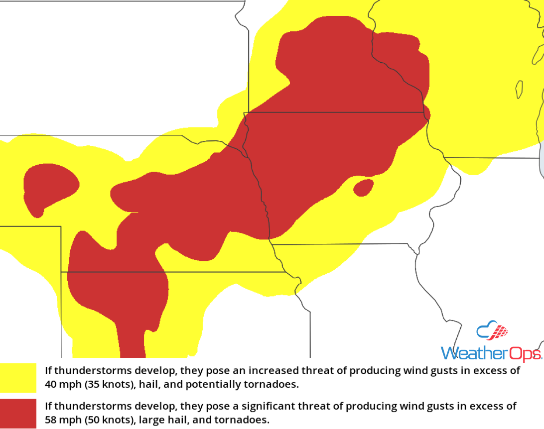 Thunderstorm Risk for Wednesday, June 6, 2018