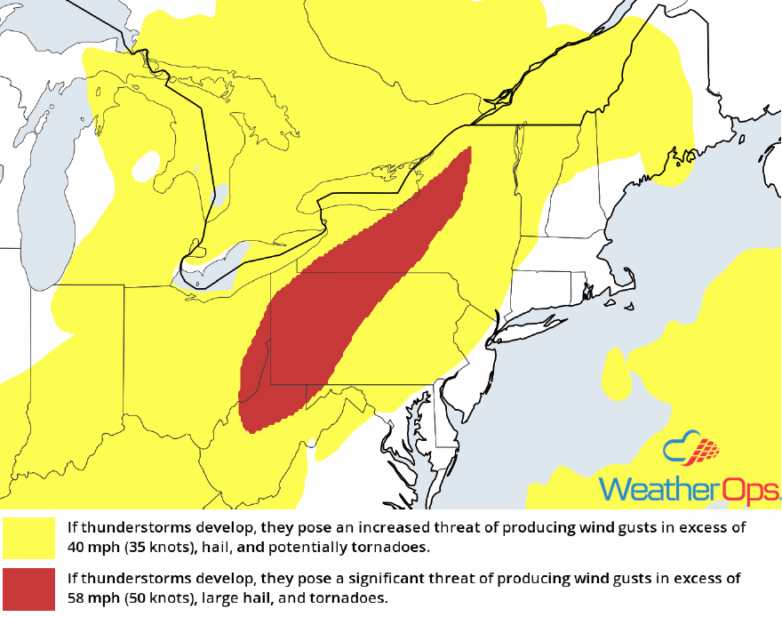 Thunderstorm Risk for Wednesday, June 13, 2018