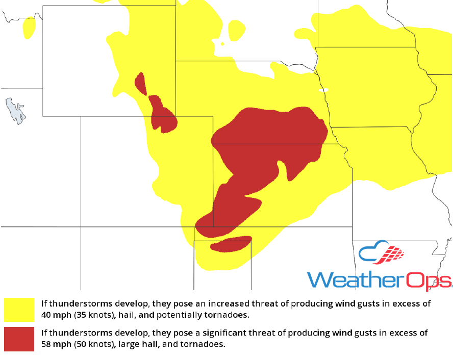Thunderstorm Risk for Tuesday, June 19, 2018