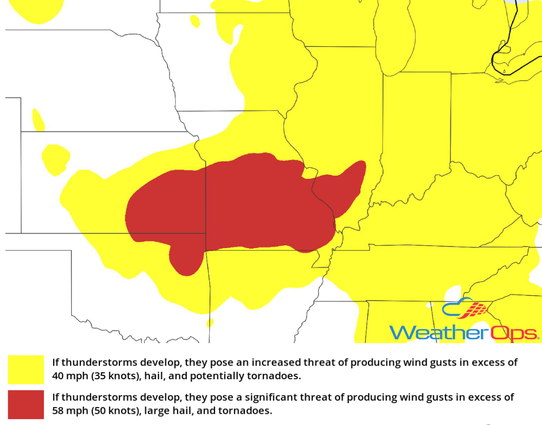 Thunderstorm Risk for Tuesday, June 26, 2018