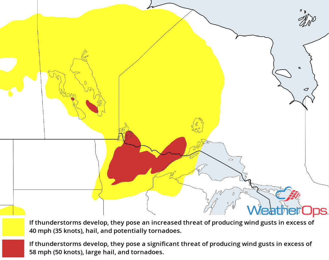Thunderstorm Risk for Wednesday, July 11, 2018