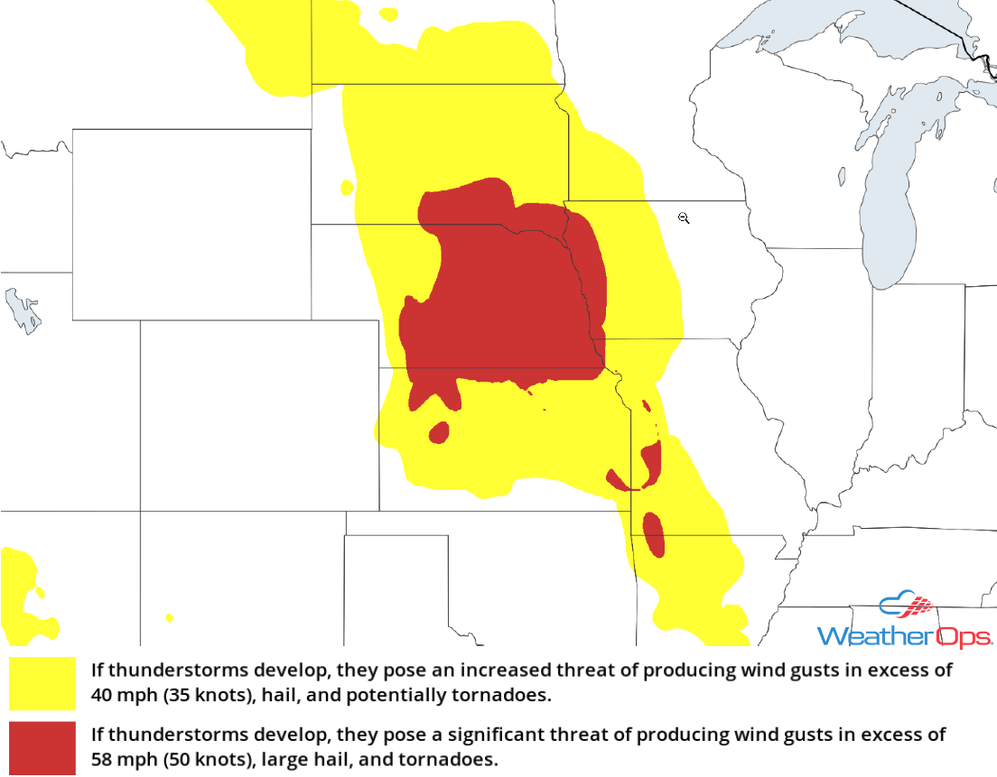 Thunderstorm Risk for Wednesday, July 18, 2018