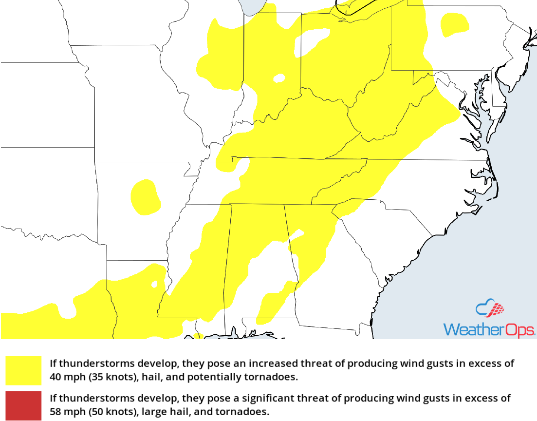 Thunderstorm Risk for Tuesday, July 31, 2018