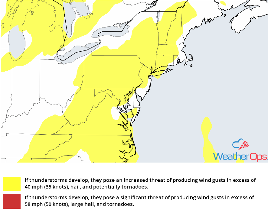 Thunderstorm Risk for August 2-3, 2018