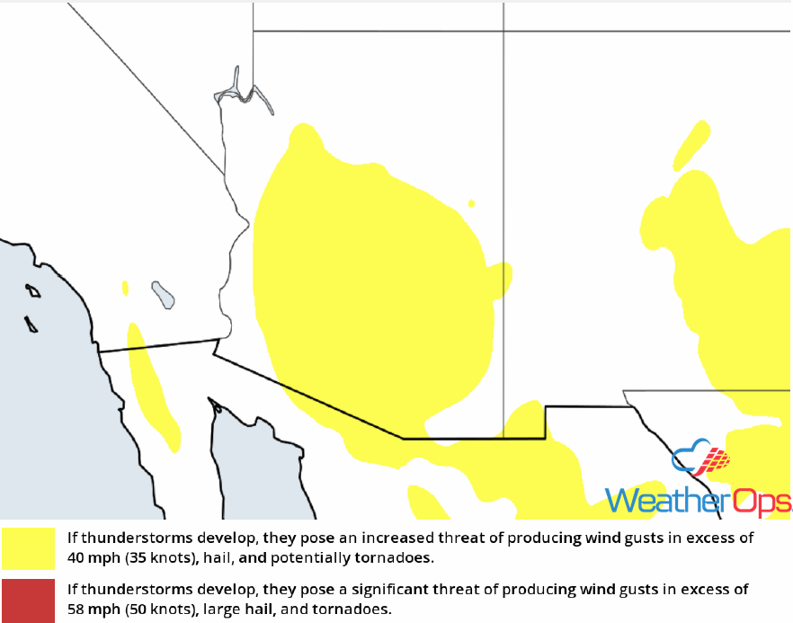 Thunderstorm Risk for Friday, August 10, 2018