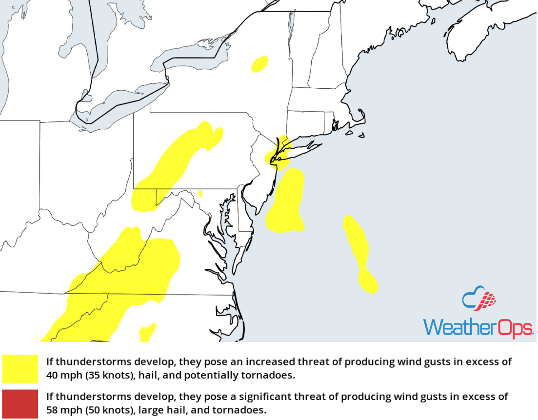 Thunderstorm Risk for Monday, September 10, 2018
