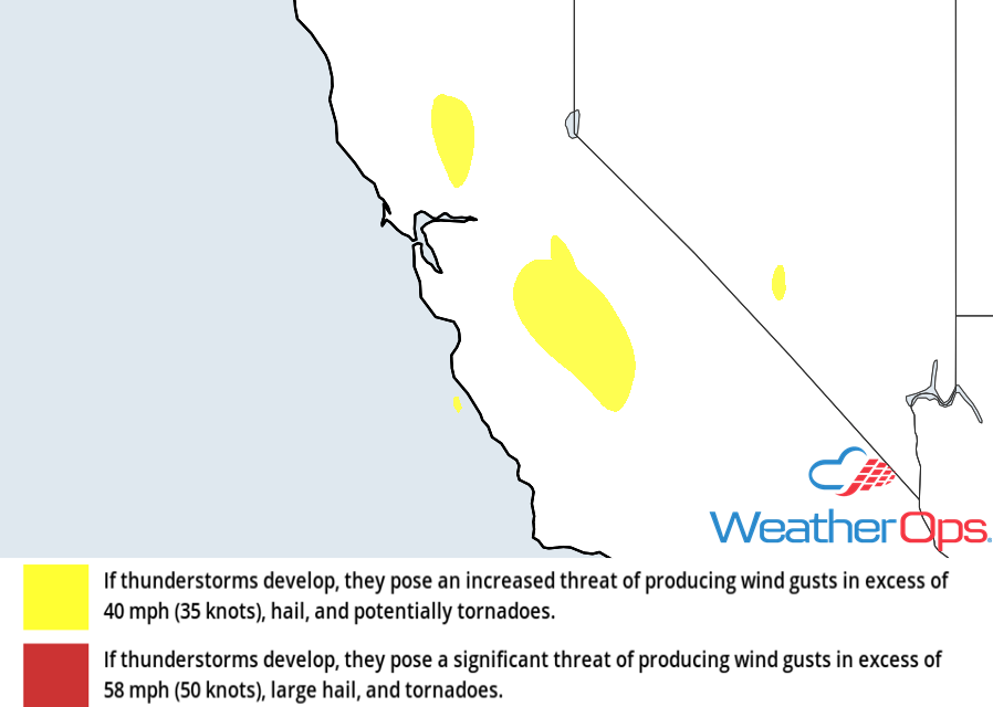 Thunderstorm Risk for Thursday, November 29, 2018