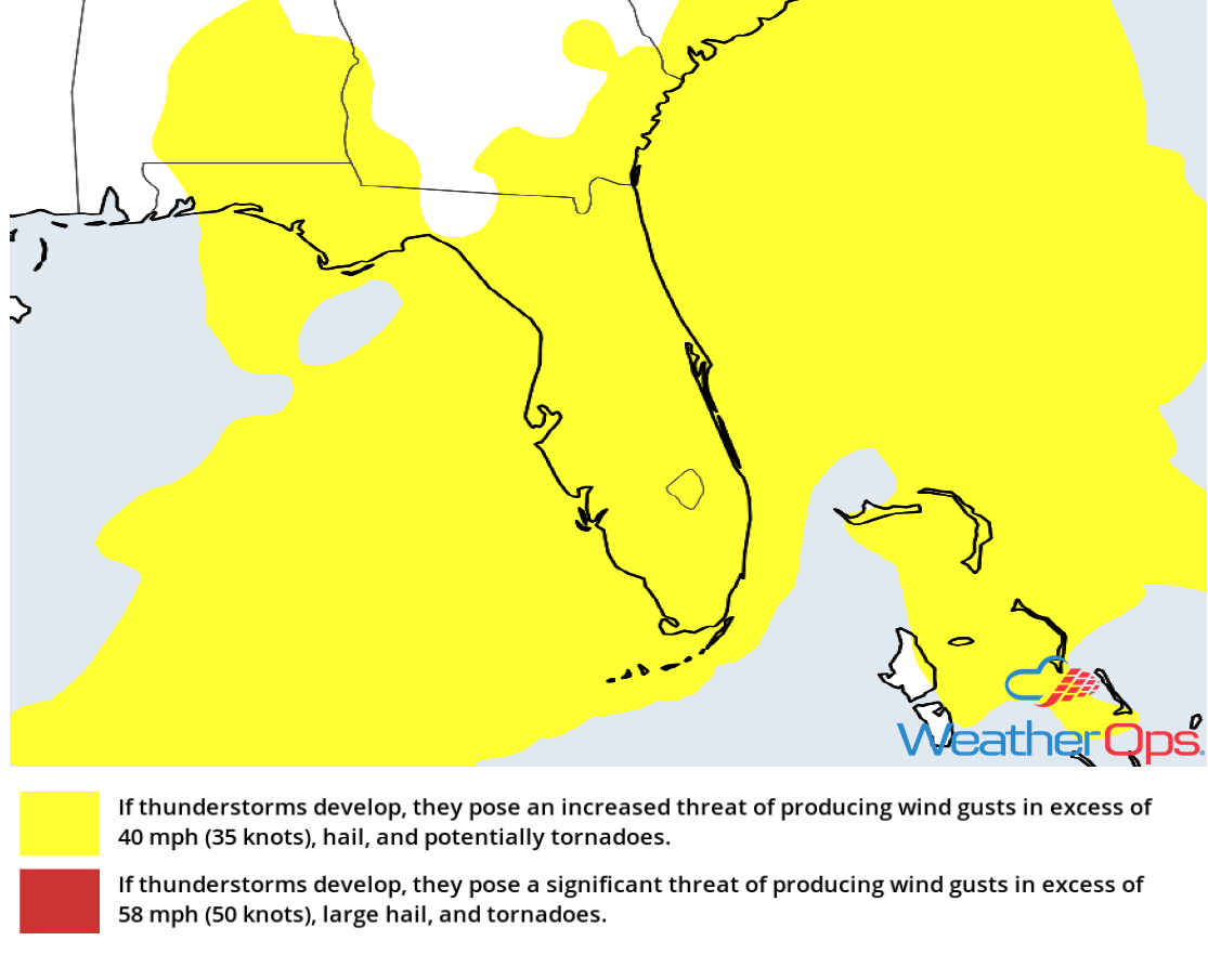 Thunderstorm Risk for Friday, December 14, 2018