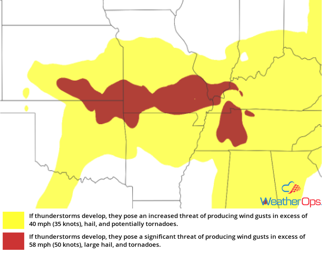 Thunderstorm Risk for Thursday, May 31, 2018