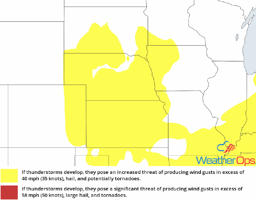 Thunderstorm Risk for Wednesday, June 13, 2018