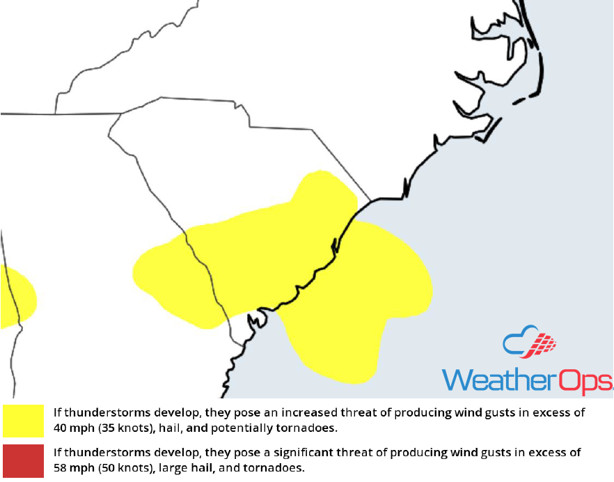 Thunderstorm Risk for Friday, June 15, 2018