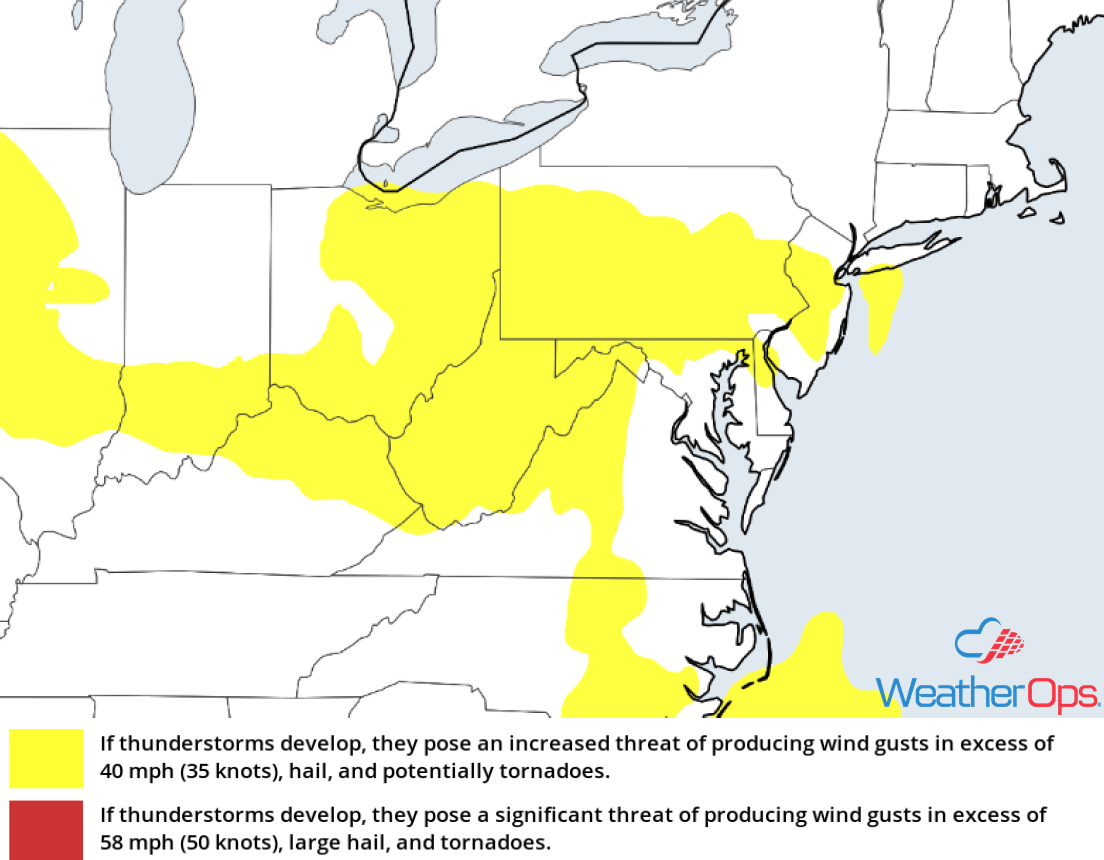 Thunderstorm Risk for Wednesday, June 20, 2018