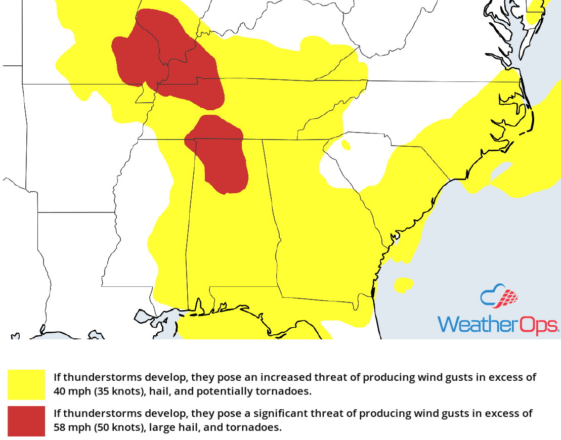 Thunderstorm Risk for Thursday, June 28, 2018