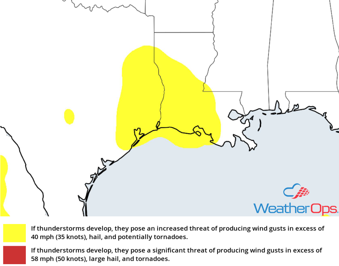 Thunderstorm Risk for Thursday, July 5, 2018
