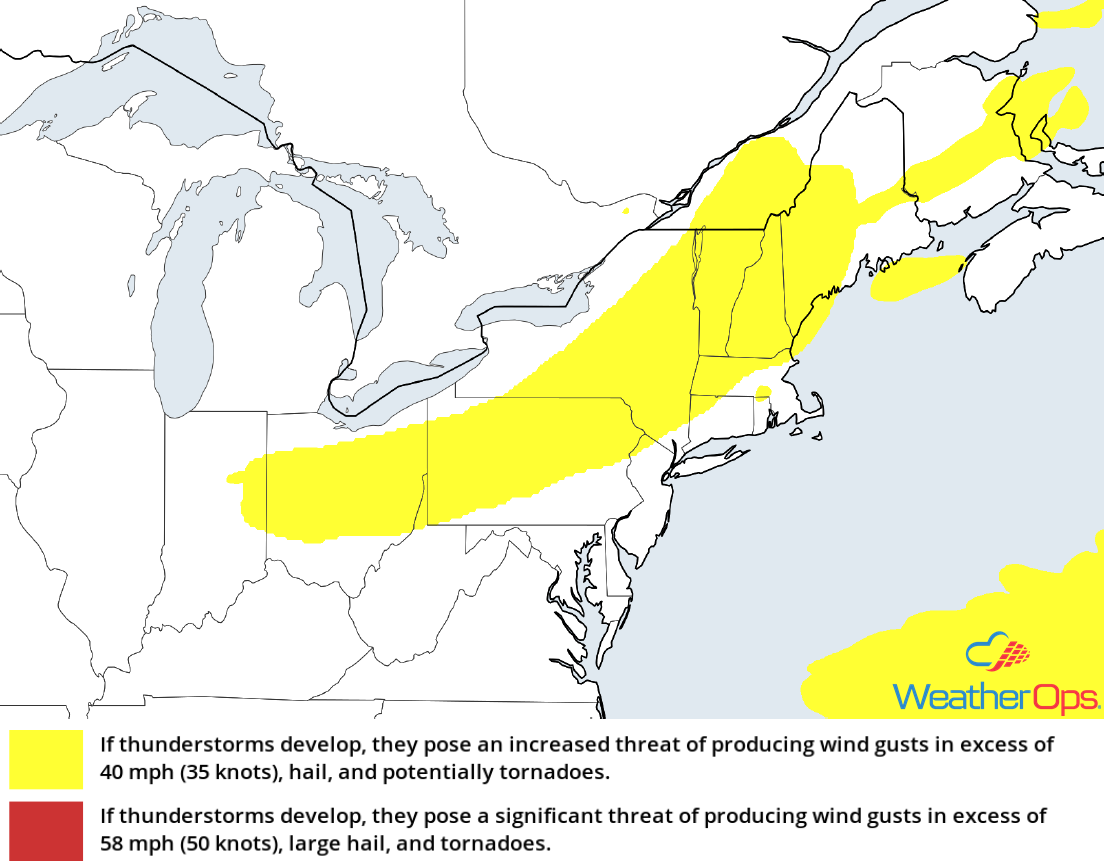 Thunderstorm Risk for Tuesday, July 10, 2018