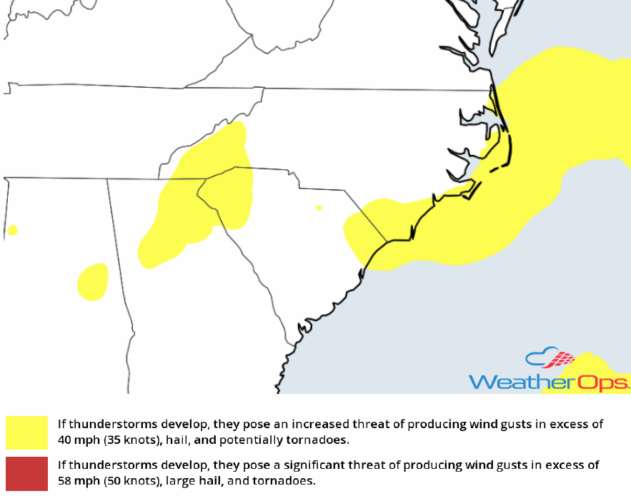 Thunderstorm Risk for Thursday, July 12, 2018