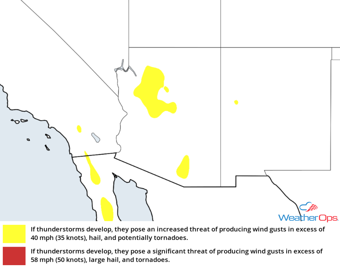 Thunderstorm Risk for Wednesday, July 18, 2018