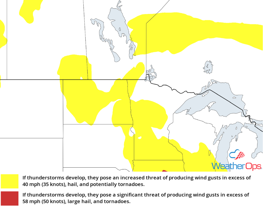 Thunderstorm Risk for Thursday, July 19, 2018