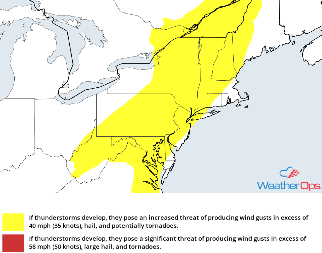 Thunderstorm Risk for Friday, July 27, 2018