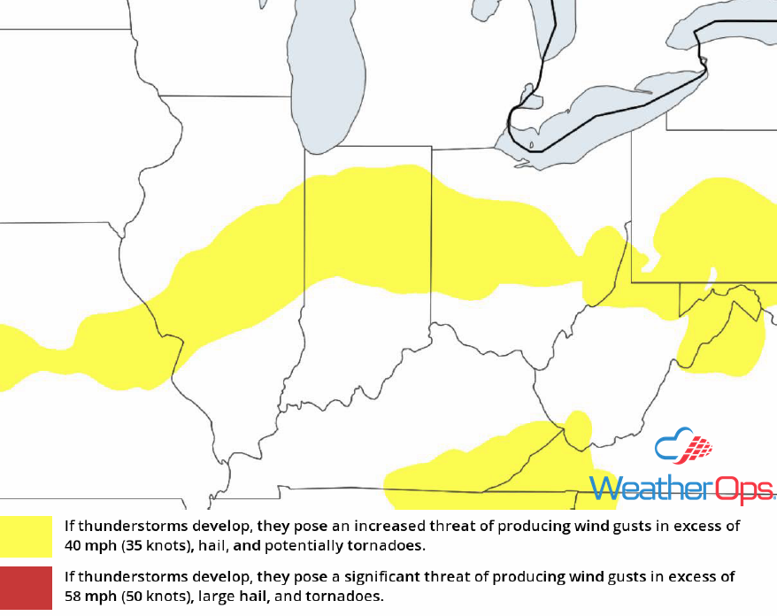 Thunderstorm Risk for Friday, August 10, 2018