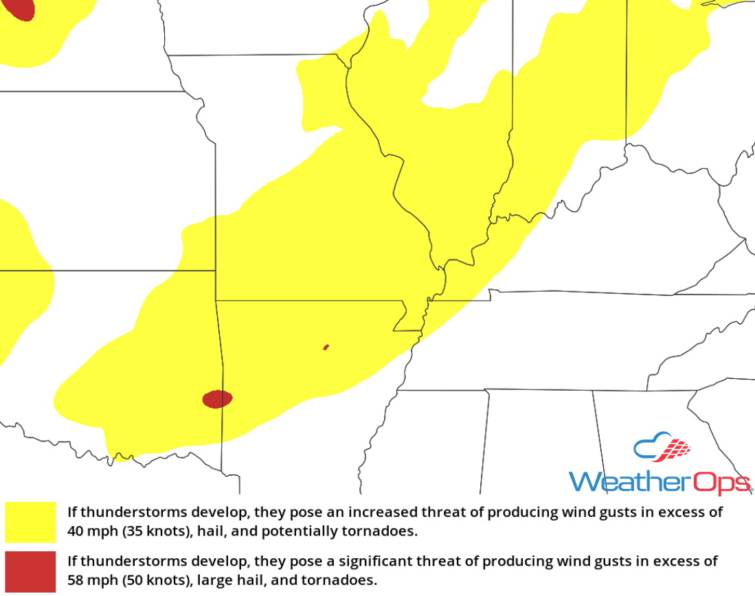 Thunderstorm Risk for Wednesday, August 15, 2018