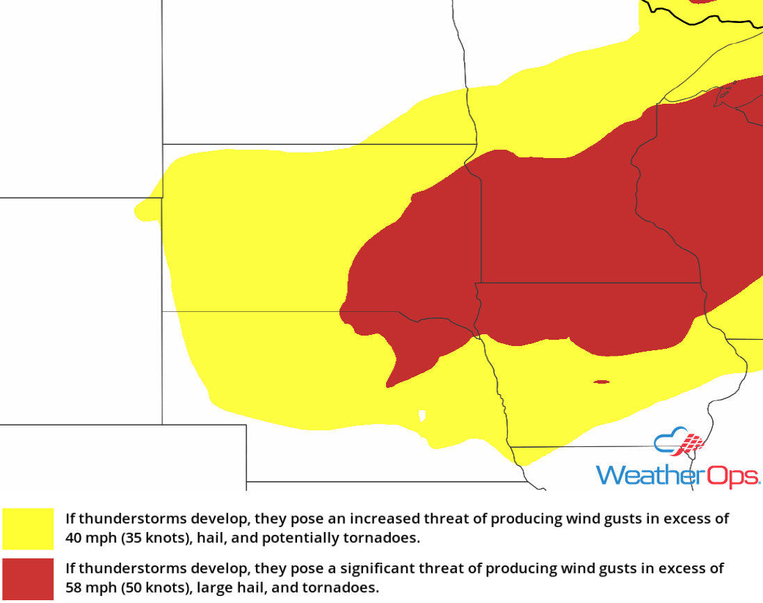 Thunderstorm Risk for Monday, August 27, 2018